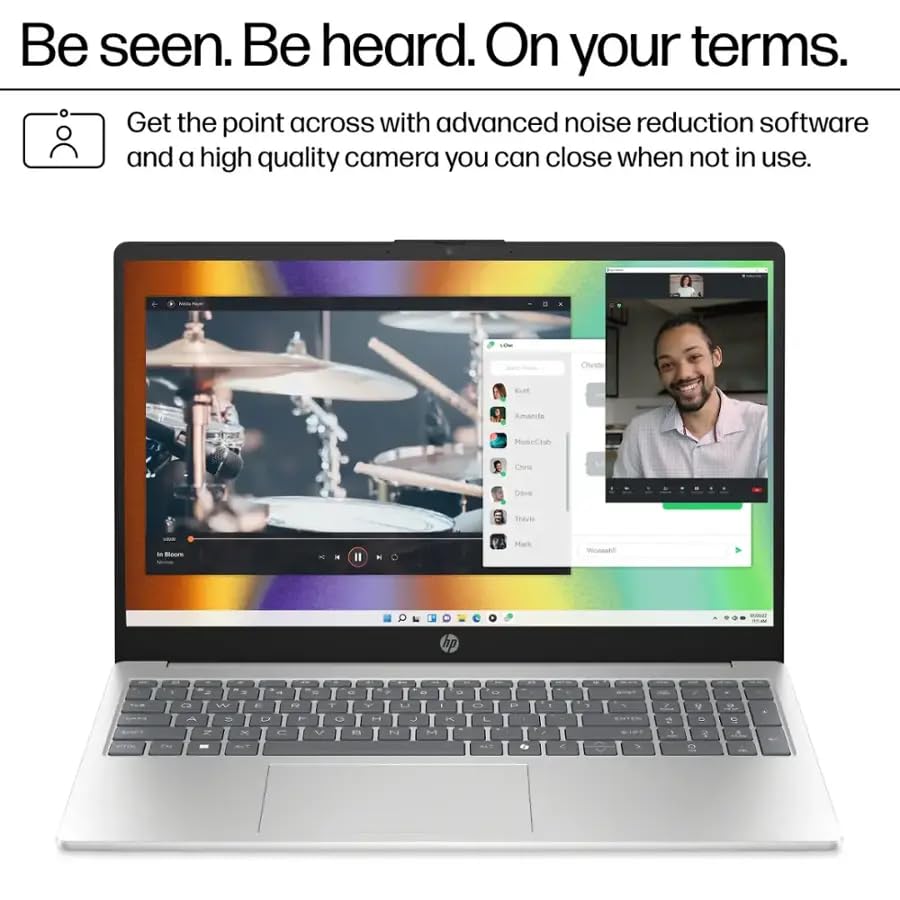 HP 14 Laptop, Intel Celeron N4020, 4 GB RAM, 64 GB Storage, 14-inch Micro-edge HD Display, Windows 11 Home, Thin & Portable, 4K Graphics, One Year of Microsoft 365 (14-dq0040nr, Snowflake White)