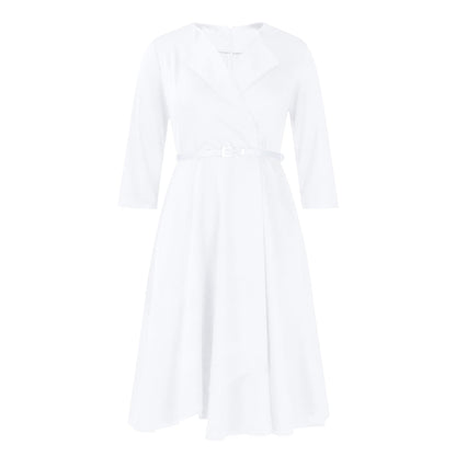 3/4 Sleeve Casual Swing Flared