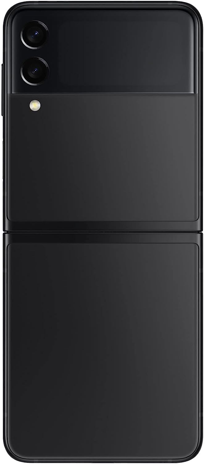 SAMSUNG Galaxy Z Flip 3 5G, US Version, 128GB, Phantom Black - Unlocked (Renewed)