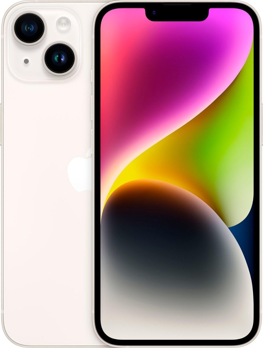 Apple iPhone 14, 128GB, Purple - Unlocked (Renewed)