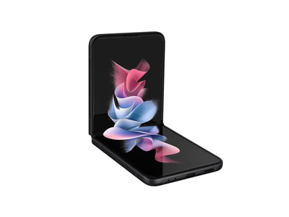 SAMSUNG Galaxy Z Flip 3 5G, US Version, 128GB, Phantom Black - Unlocked (Renewed)