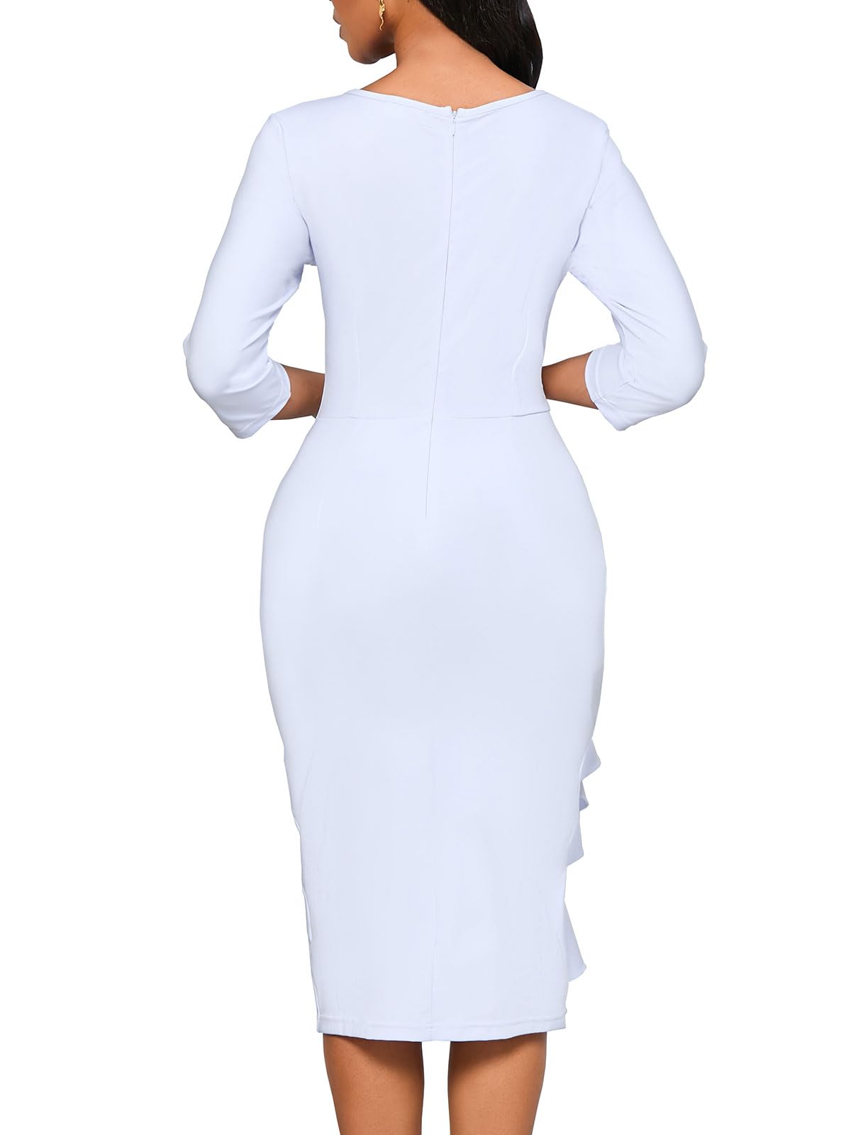 3/4 Sleeve Ruffle Vintage