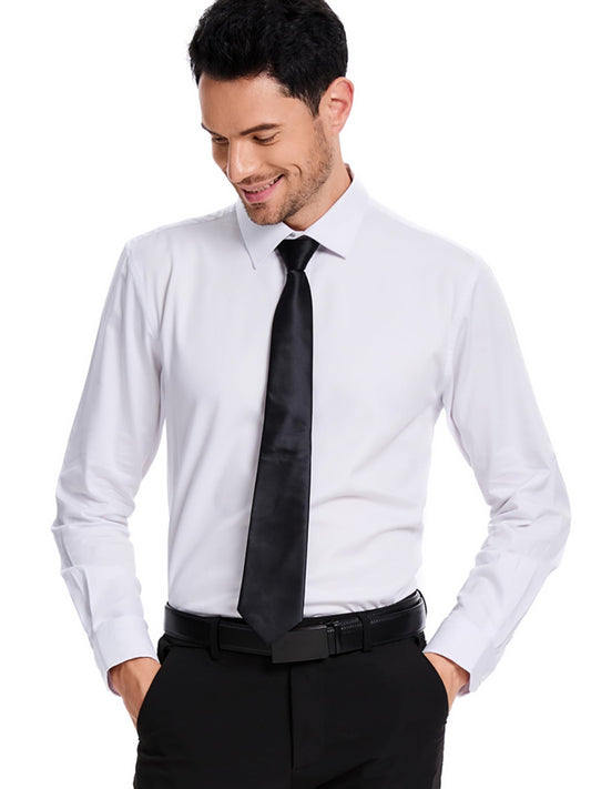 Men’s Dress Shirt Stretch Stain Shield Button Down Shirt Long Sleeve Button Up Shirt