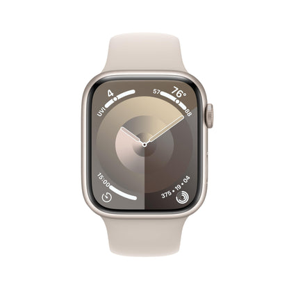 Apple Watch Series 9 [GPS 45mm] Midnight Aluminum Case with Midnight Sport Band, S/M (Renewed)
