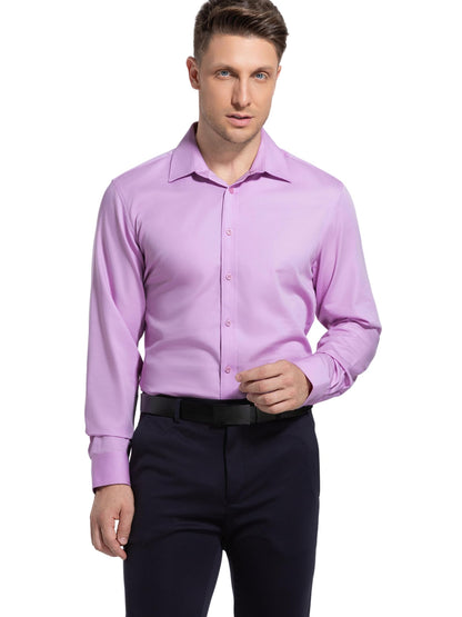 Men’s Dress Shirt Stretch Stain Shield Button Down Shirt Long Sleeve Button Up Shirt