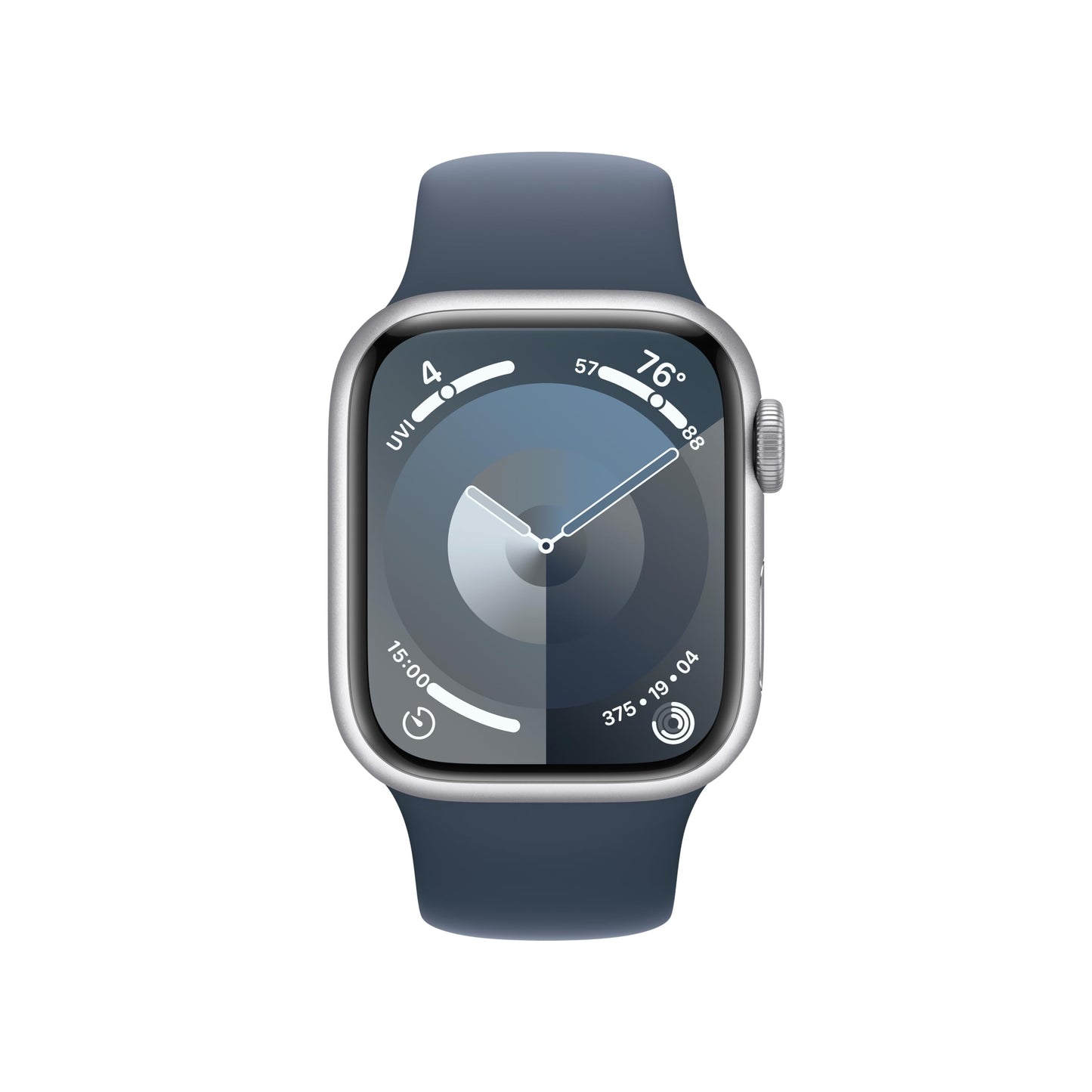 Apple Watch Series 9 [GPS 45mm] Midnight Aluminum Case with Midnight Sport Band, S/M (Renewed)