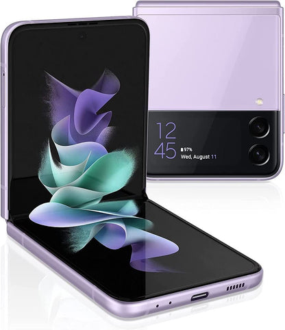 SAMSUNG Galaxy Z Flip 3 5G, US Version, 128GB, Phantom Black - Unlocked (Renewed)