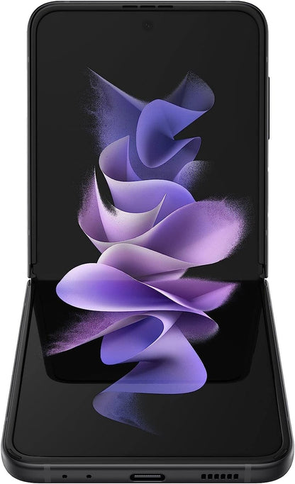 SAMSUNG Galaxy Z Flip 3 5G, US Version, 128GB, Phantom Black - Unlocked (Renewed)