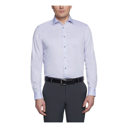 Calvin Klein Men's Dress Shirt Regular Fit Non Iron Herringbone