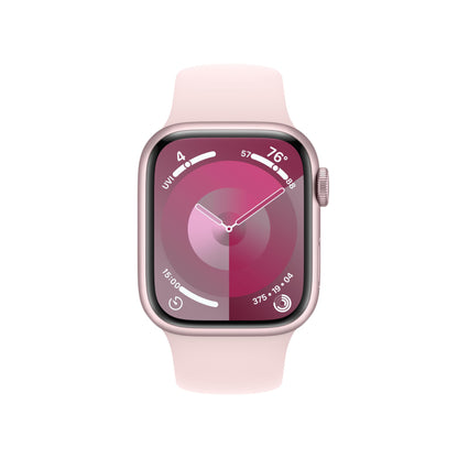 Apple Watch Series 9 [GPS 45mm] Midnight Aluminum Case with Midnight Sport Band, S/M (Renewed)