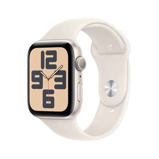 Apple Watch SE (2nd Gen) [GPS 40mm] Smartwatch with Starlight Aluminum Case with Starlight Sport Band S/M. Fitness and Sleep Trackers, Crash Detection, Heart Rate Monitor, Retina Display