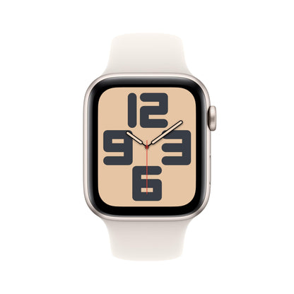 Apple Watch SE (2nd Gen) [GPS 40mm] Smartwatch with Starlight Aluminum Case with Starlight Sport Band S/M. Fitness and Sleep Trackers, Crash Detection, Heart Rate Monitor, Retina Display