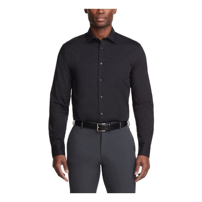 Calvin Klein Men's Dress Shirt Regular Fit Non Iron Herringbone