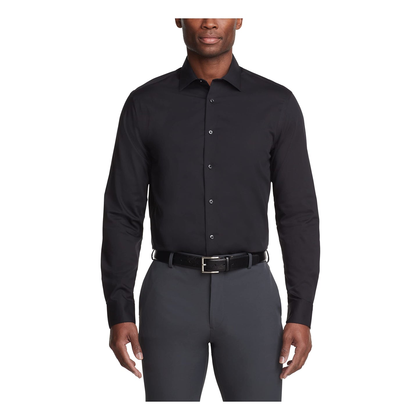 Calvin Klein Men's Dress Shirt Regular Fit Non Iron Herringbone
