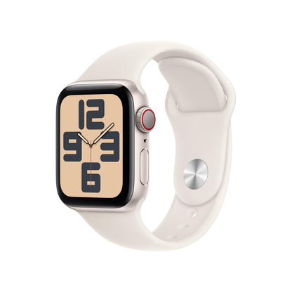Apple Watch SE (2nd Gen) [GPS 40mm] Smartwatch with Starlight Aluminum Case with Starlight Sport Band S/M. Fitness and Sleep Trackers, Crash Detection, Heart Rate Monitor, Retina Display