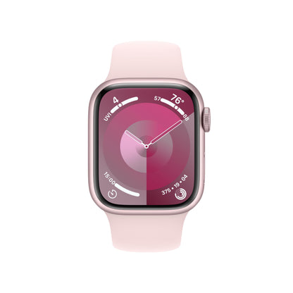 Apple Watch Series 9 [GPS 45mm] Midnight Aluminum Case with Midnight Sport Band, S/M (Renewed)