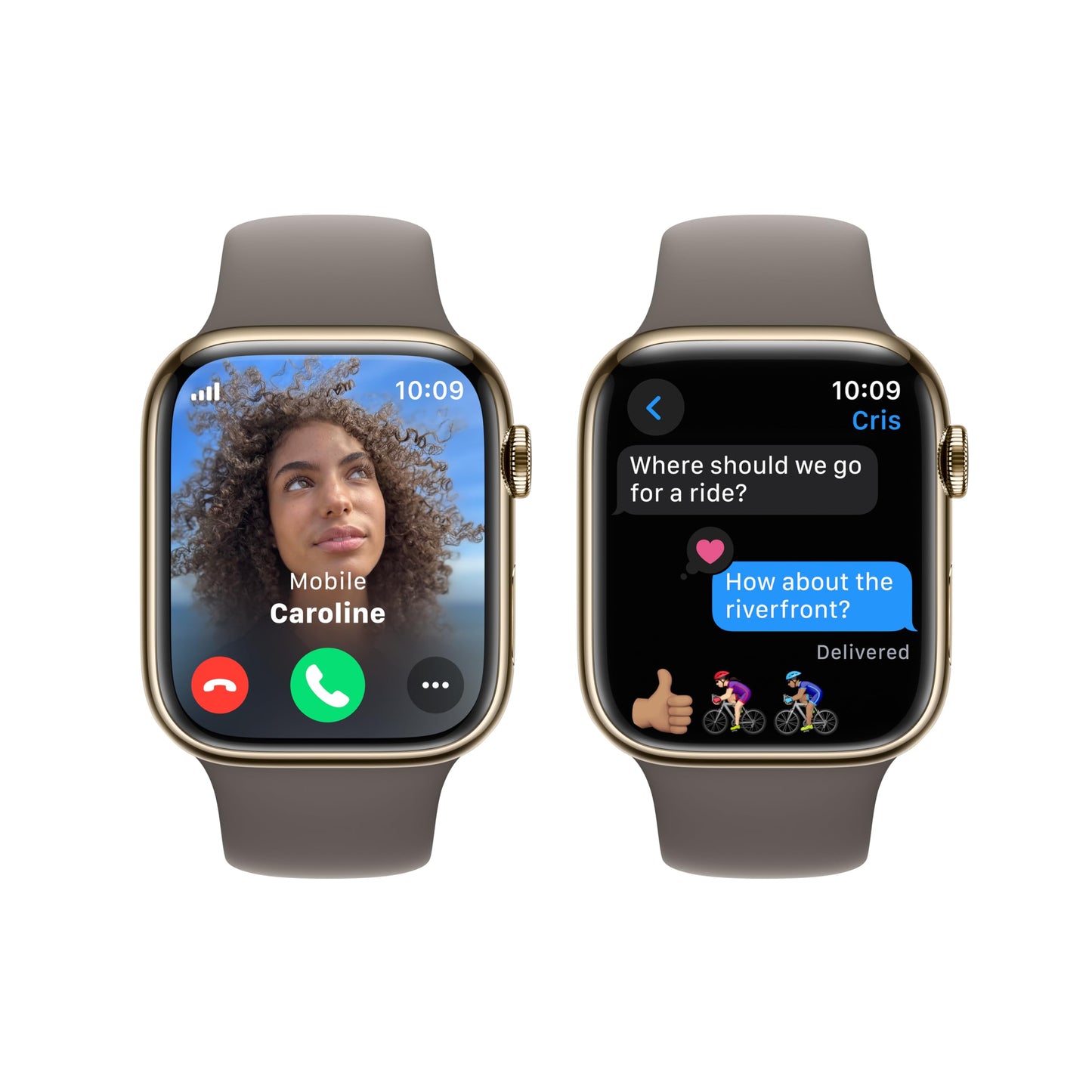 Apple Watch Series 9 [GPS 45mm] Midnight Aluminum Case with Midnight Sport Band, S/M (Renewed)