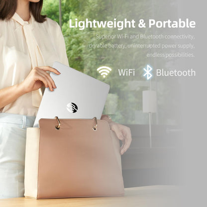 HP 14" Laptop Computer for Home Business Student, 1-Year Office365, 16GB RAM, 384GB Storage (128GB UFS + 256GB MSD), Intel N150 CPU (Beats N4120), WiFi 6, BT 5.4, Windows 11 Pro S, Silver, Wendbo