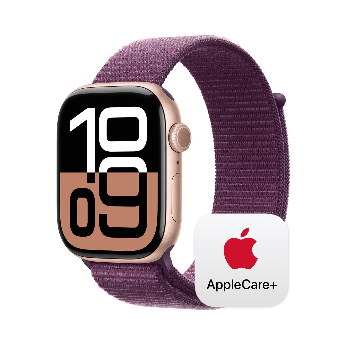 Apple Watch Series 10 [GPS 42mm case] Smartwatch with Jet Black Aluminium Case with Black Sport Band - S/M. Fitness Tracker, ECG App, Always-On Retina Display, Water Resistant