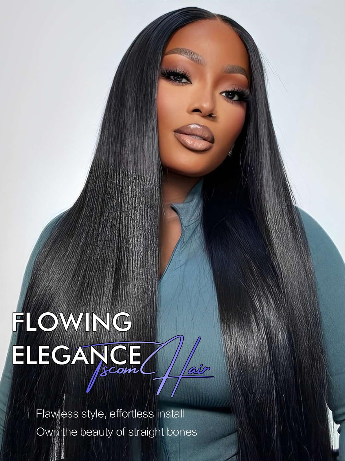 30 Inch 5x5 HD Lace Closure Wigs Human Hair 220 Density Wear and Go Glueless Wigs Human Hair Pre Plucked Pre Cut with Baby Hair Bleached Knots 12A Ready to Wear Straight Wigs for Beginners