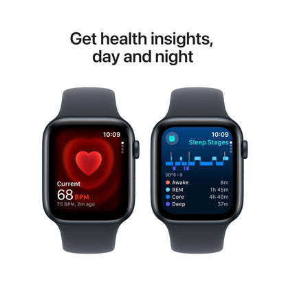 Apple Watch SE (2nd Gen) [GPS 40mm] Smartwatch with Starlight Aluminum Case with Starlight Sport Band S/M. Fitness and Sleep Trackers, Crash Detection, Heart Rate Monitor, Retina Display