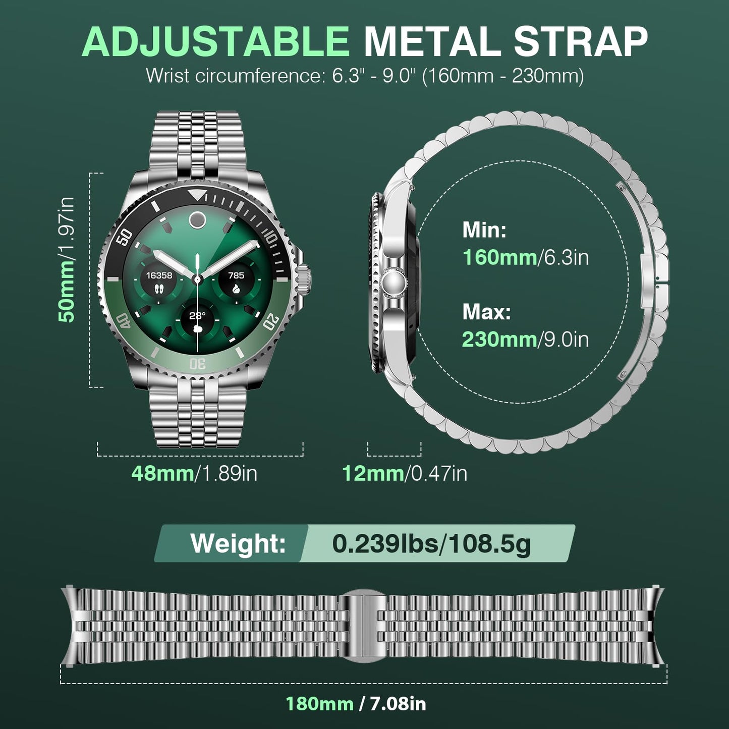 2025 DA GPT Smart Watch with Bluetooth Call,1.19-inch AMOLED Display, 24/7 Heart Rate, Blood Oxygen, Blood Pressure, Sleep Monitor, 107 Sports Fitness Tracker, Compatible Android and iOS Silver Gold