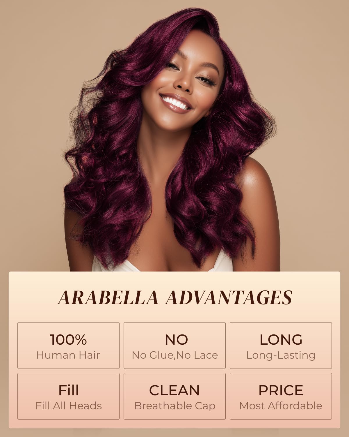 Arabella 13x6 HD Lace Body Wave Glueless Wigs Human Hiar Pre Plucked Pre Cut 210% Density Ear to Ear Full Lace Closure Wear and Go Wig Pre Everything Bleached Knots 20 inches