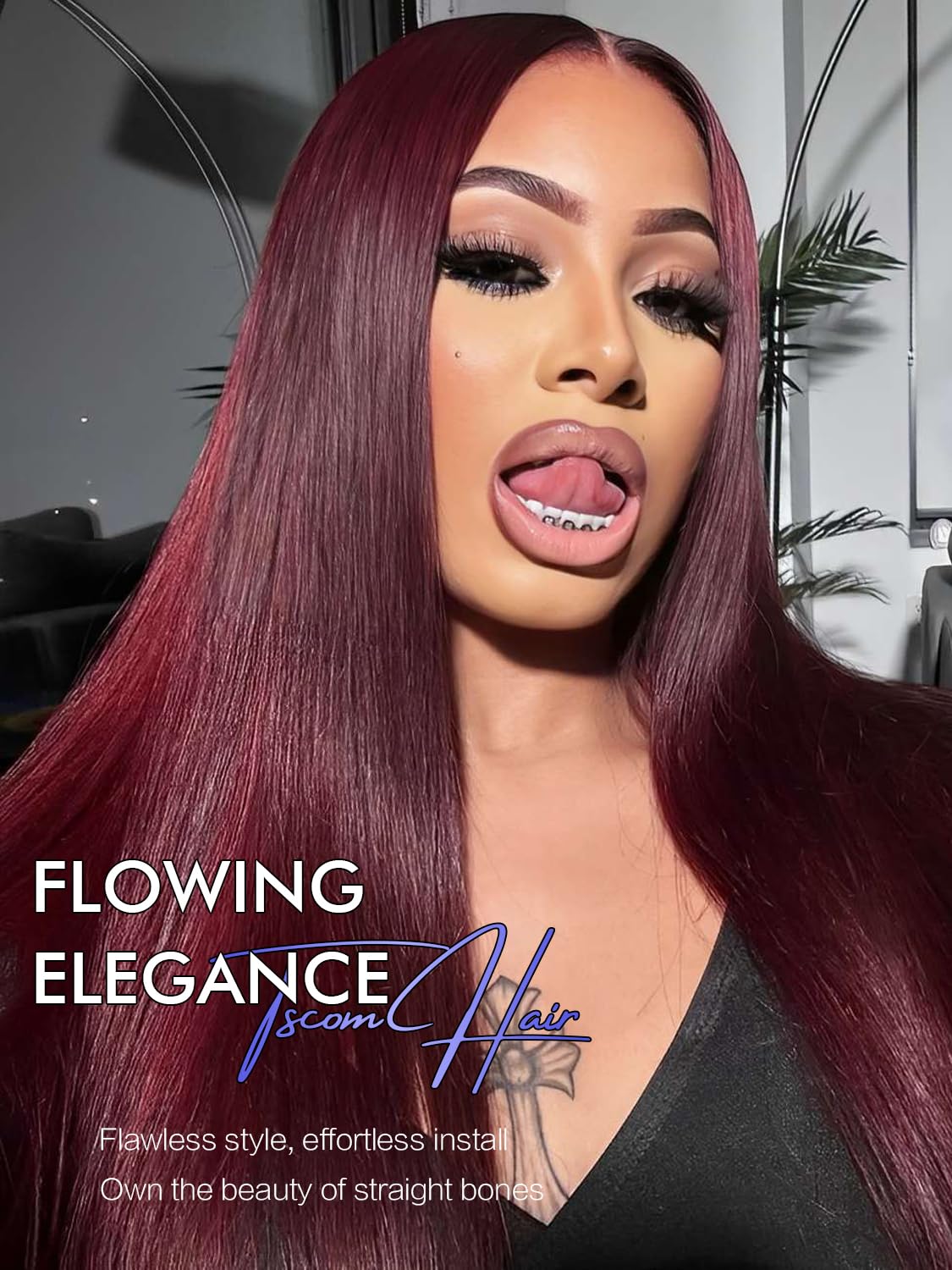 30 Inch 5x5 HD Lace Closure Wigs Human Hair 220 Density Wear and Go Glueless Wigs Human Hair Pre Plucked Pre Cut with Baby Hair Bleached Knots 12A Ready to Wear Straight Wigs for Beginners