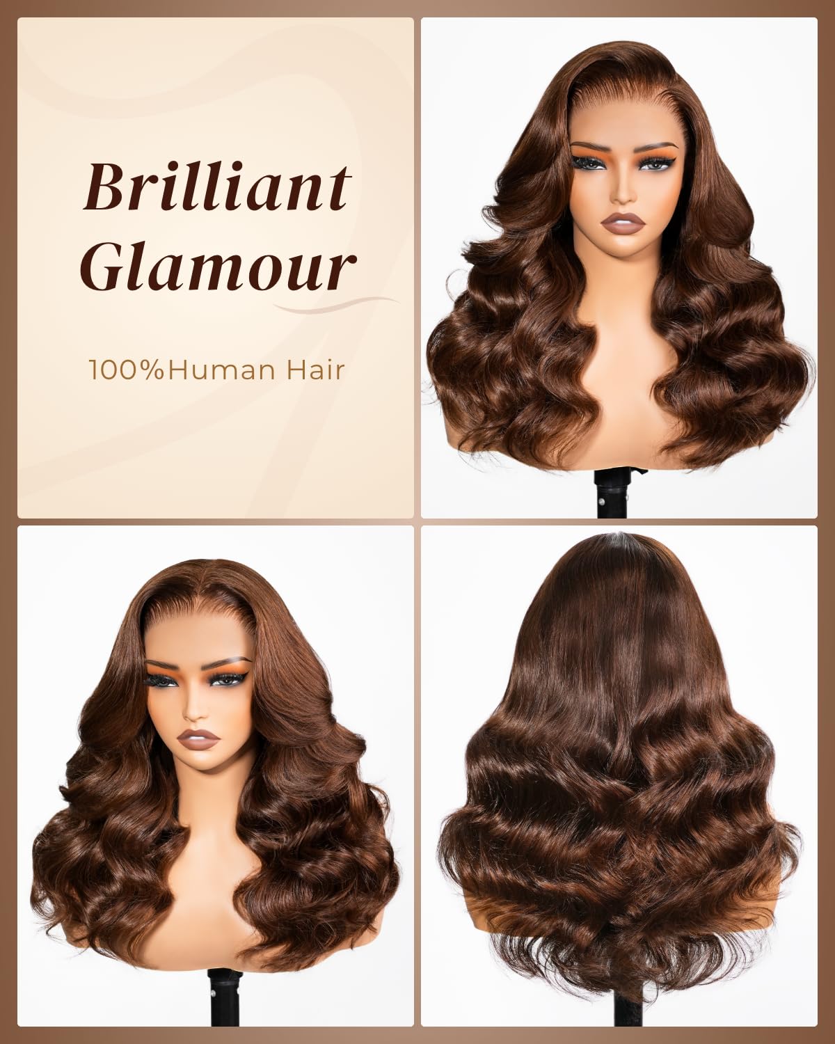 Arabella 13x6 HD Lace Body Wave Glueless Wigs Human Hiar Pre Plucked Pre Cut 210% Density Ear to Ear Full Lace Closure Wear and Go Wig Pre Everything Bleached Knots 20 inches