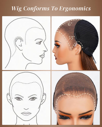 Arabella 13x6 HD Lace Body Wave Glueless Wigs Human Hiar Pre Plucked Pre Cut 210% Density Ear to Ear Full Lace Closure Wear and Go Wig Pre Everything Bleached Knots 20 inches