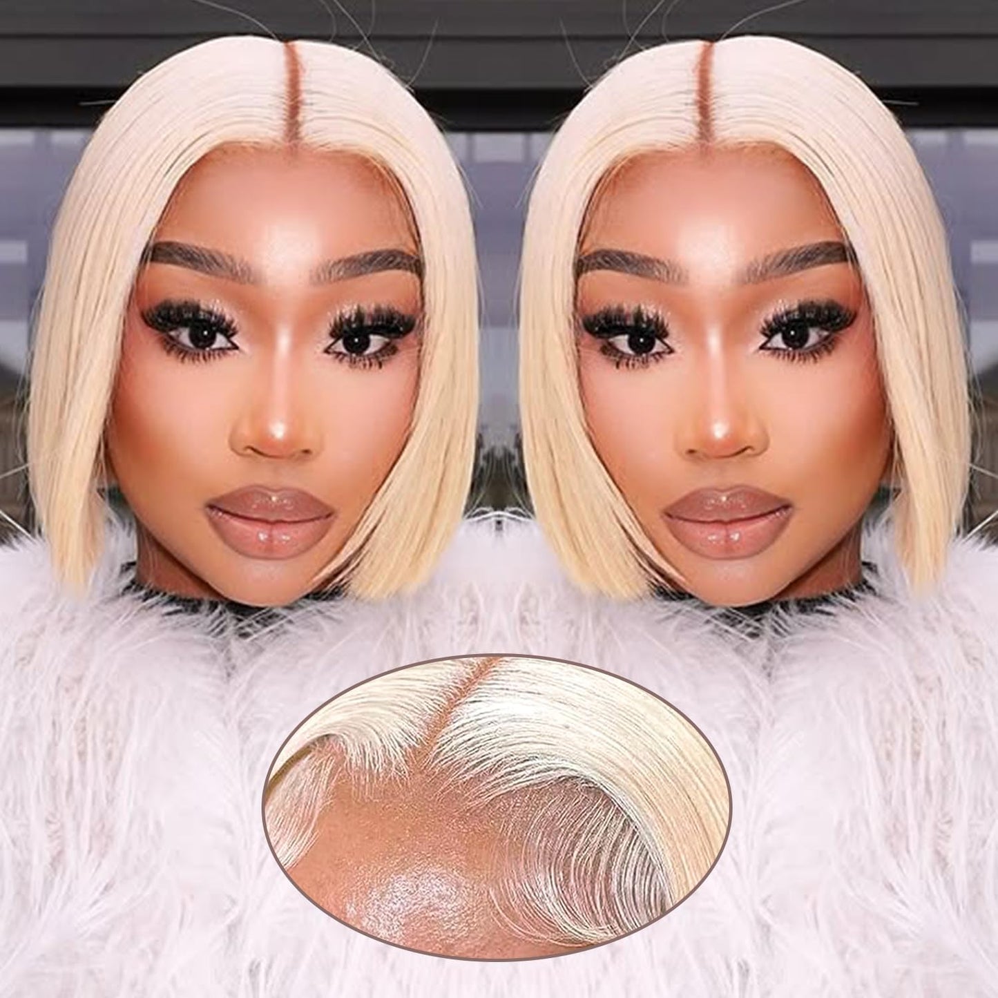 Wear and Go Glueless Bob Wig Human Hair Pre Plucked Pre Cut 180% Density 5x5 HD Transparent Lace Front Wigs Human Hair for Black Women Short Straight Bob Wigs No Glue Lace Closure Wigs 10 Inch