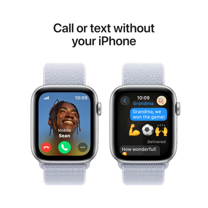 Apple Watch SE (2nd Gen) [GPS 40mm] Smartwatch with Starlight Aluminum Case with Starlight Sport Band S/M. Fitness and Sleep Trackers, Crash Detection, Heart Rate Monitor, Retina Display