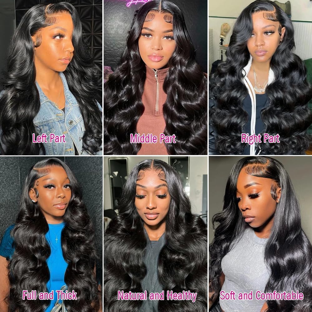 30 Inch Deep Wave Lace Front Wig – 13x6 HD Transparent, 200% Density Human Hair, Pre-Plucked Glueless Water Wave Wig