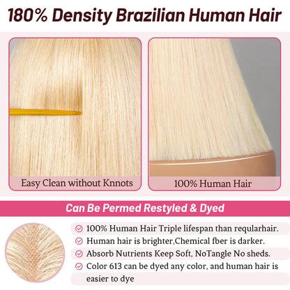 Wear and Go Glueless Bob Wig Human Hair Pre Plucked Pre Cut 180% Density 5x5 HD Transparent Lace Front Wigs Human Hair for Black Women Short Straight Bob Wigs No Glue Lace Closure Wigs 10 Inch