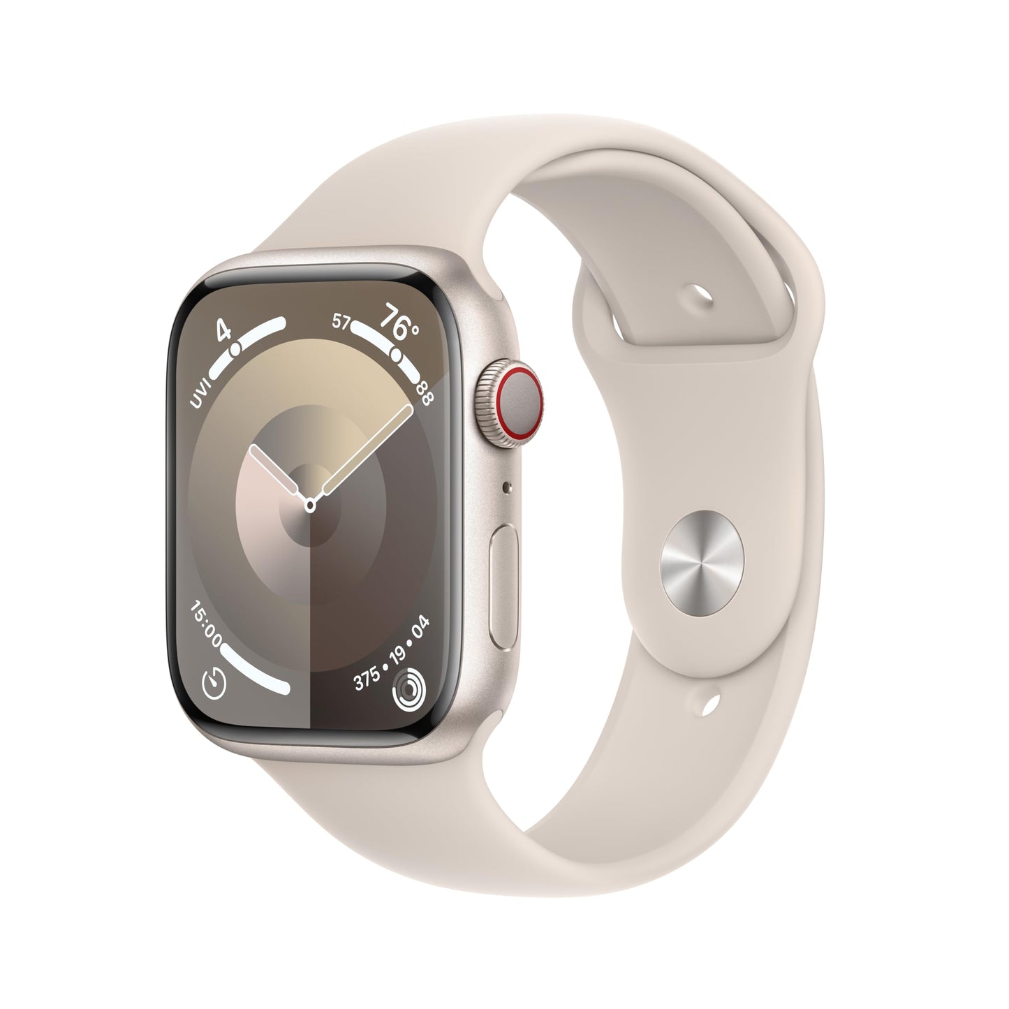 Apple Watch Series 9 [GPS 45mm] Midnight Aluminum Case with Midnight Sport Band, S/M (Renewed)