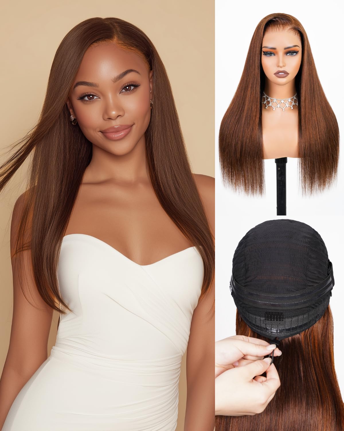 Arabella 13x6 HD Lace Body Wave Glueless Wigs Human Hiar Pre Plucked Pre Cut 210% Density Ear to Ear Full Lace Closure Wear and Go Wig Pre Everything Bleached Knots 20 inches