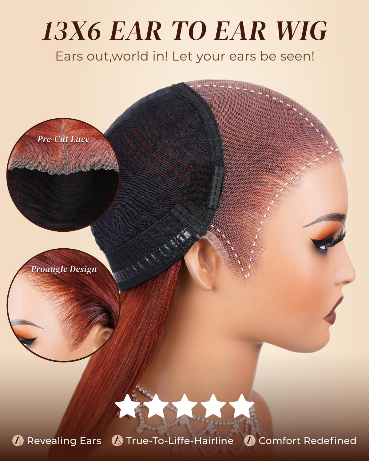 Arabella 13x6 HD Lace Body Wave Glueless Wigs Human Hiar Pre Plucked Pre Cut 210% Density Ear to Ear Full Lace Closure Wear and Go Wig Pre Everything Bleached Knots 20 inches