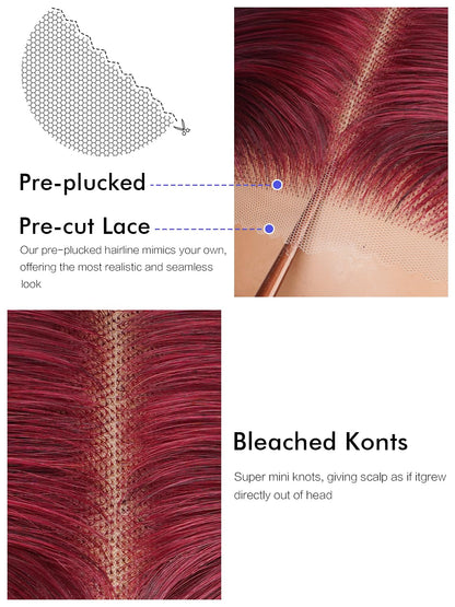 30 Inch 5x5 HD Lace Closure Wigs Human Hair 220 Density Wear and Go Glueless Wigs Human Hair Pre Plucked Pre Cut with Baby Hair Bleached Knots 12A Ready to Wear Straight Wigs for Beginners