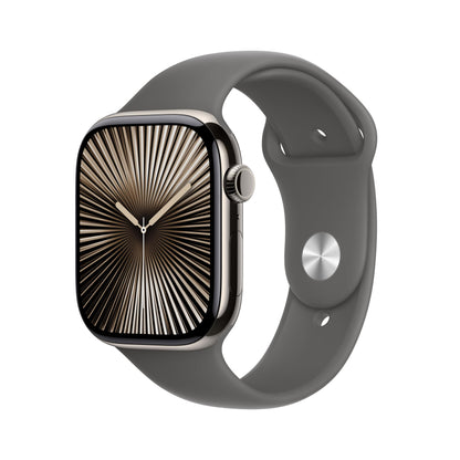 Apple Watch Series 10 [GPS 42mm case] Smartwatch with Jet Black Aluminium Case with Black Sport Band - S/M. Fitness Tracker, ECG App, Always-On Retina Display, Water Resistant