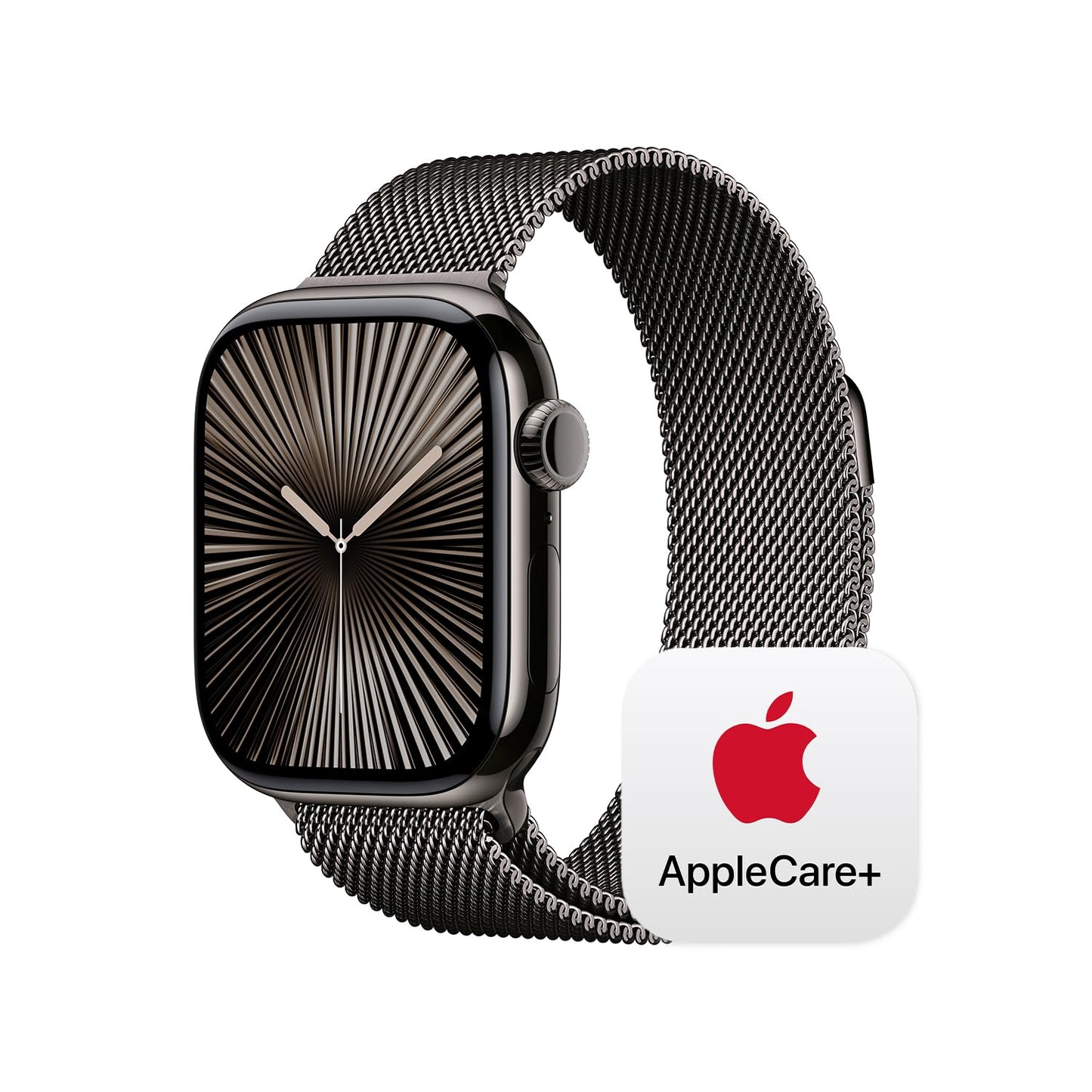 Apple Watch Series 10 [GPS 42mm case] Smartwatch with Jet Black Aluminium Case with Black Sport Band - S/M. Fitness Tracker, ECG App, Always-On Retina Display, Water Resistant