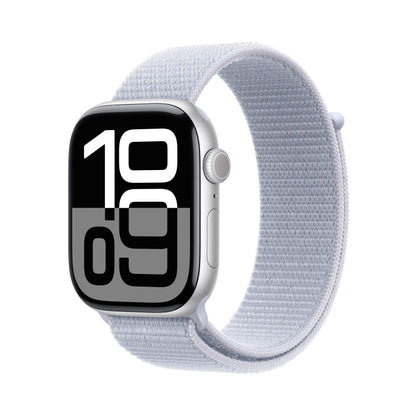 Apple Watch Series 10 [GPS 42mm case] Smartwatch with Jet Black Aluminium Case with Black Sport Band - S/M. Fitness Tracker, ECG App, Always-On Retina Display, Water Resistant