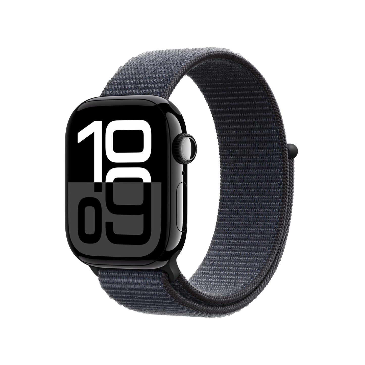 Apple Watch Series 10 [GPS 42mm case] Smartwatch with Jet Black Aluminium Case with Black Sport Band - S/M. Fitness Tracker, ECG App, Always-On Retina Display, Water Resistant