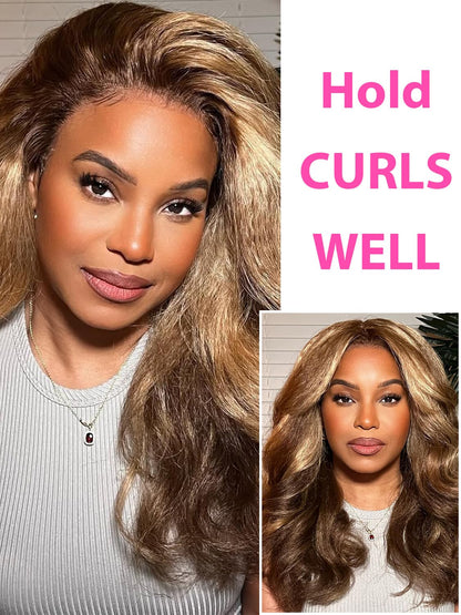 BGM GIRL 9x6 M Cap Glueless Kinky Straight Wig Human Hair Pre Bleached Knots Pre Cut HD Lace 180% Density Natural Black Wear Go Wig for Women Pre Plucked Invisible Lace 18 Inch