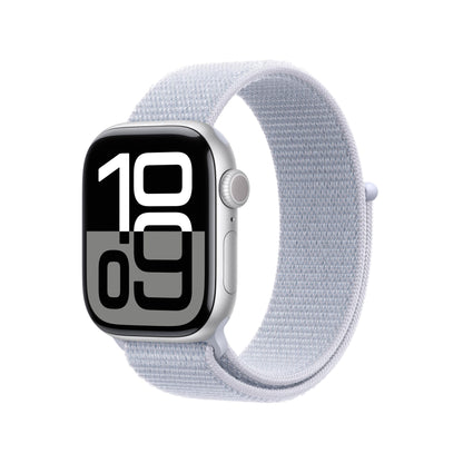 Apple Watch Series 10 [GPS 42mm case] Smartwatch with Jet Black Aluminium Case with Black Sport Band - S/M. Fitness Tracker, ECG App, Always-On Retina Display, Water Resistant