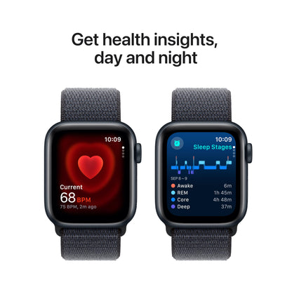 Apple Watch SE (2nd Gen) [GPS 40mm] Smartwatch with Starlight Aluminum Case with Starlight Sport Band S/M. Fitness and Sleep Trackers, Crash Detection, Heart Rate Monitor, Retina Display