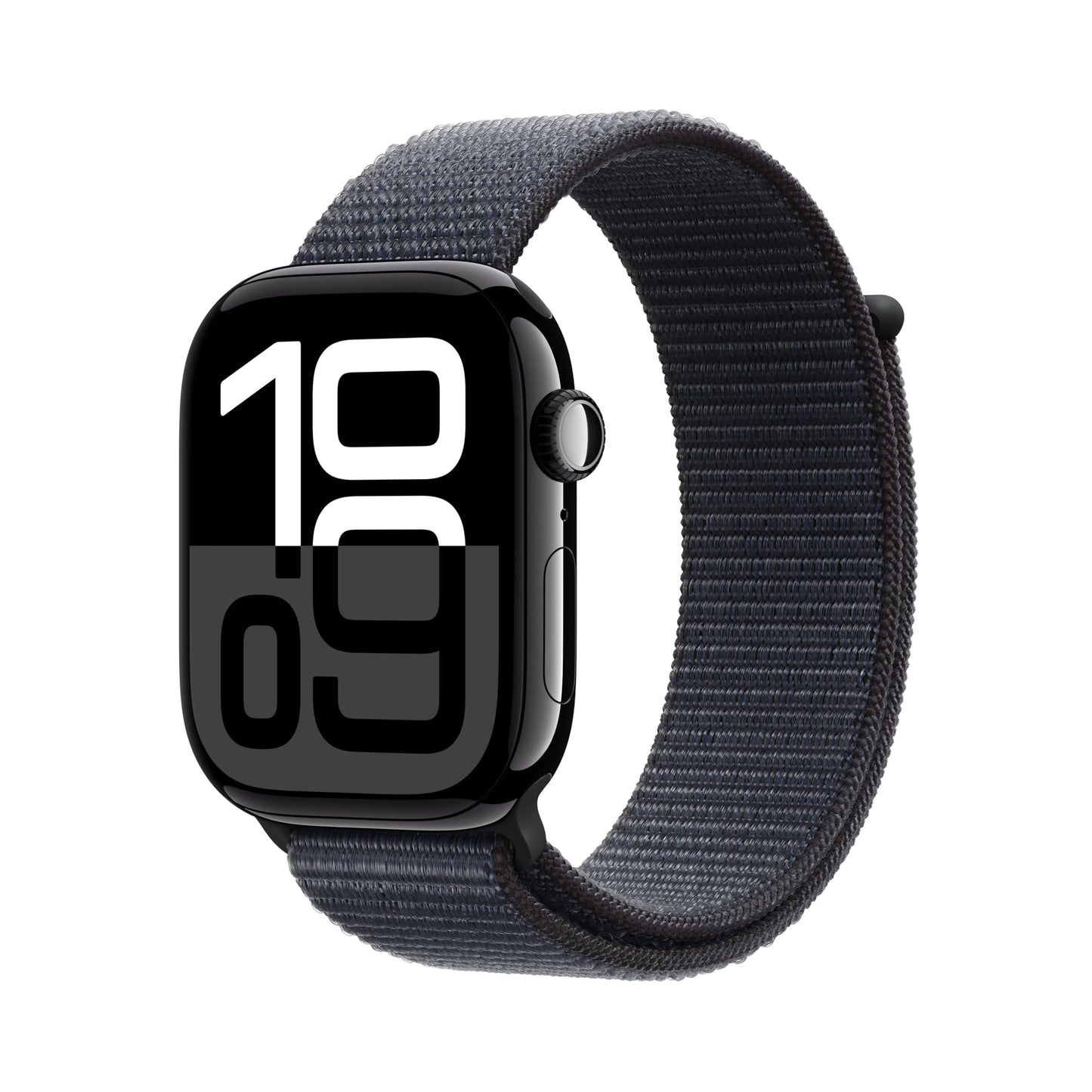 Apple Watch Series 10 [GPS 42mm case] Smartwatch with Jet Black Aluminium Case with Black Sport Band - S/M. Fitness Tracker, ECG App, Always-On Retina Display, Water Resistant