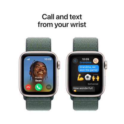 Apple Watch SE (2nd Gen) [GPS 40mm] Smartwatch with Starlight Aluminum Case with Starlight Sport Band S/M. Fitness and Sleep Trackers, Crash Detection, Heart Rate Monitor, Retina Display